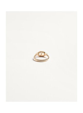 VALENTINO 女士戒指 WJ0BI2YCW9MN SS2025 金色 椭圆形戒指