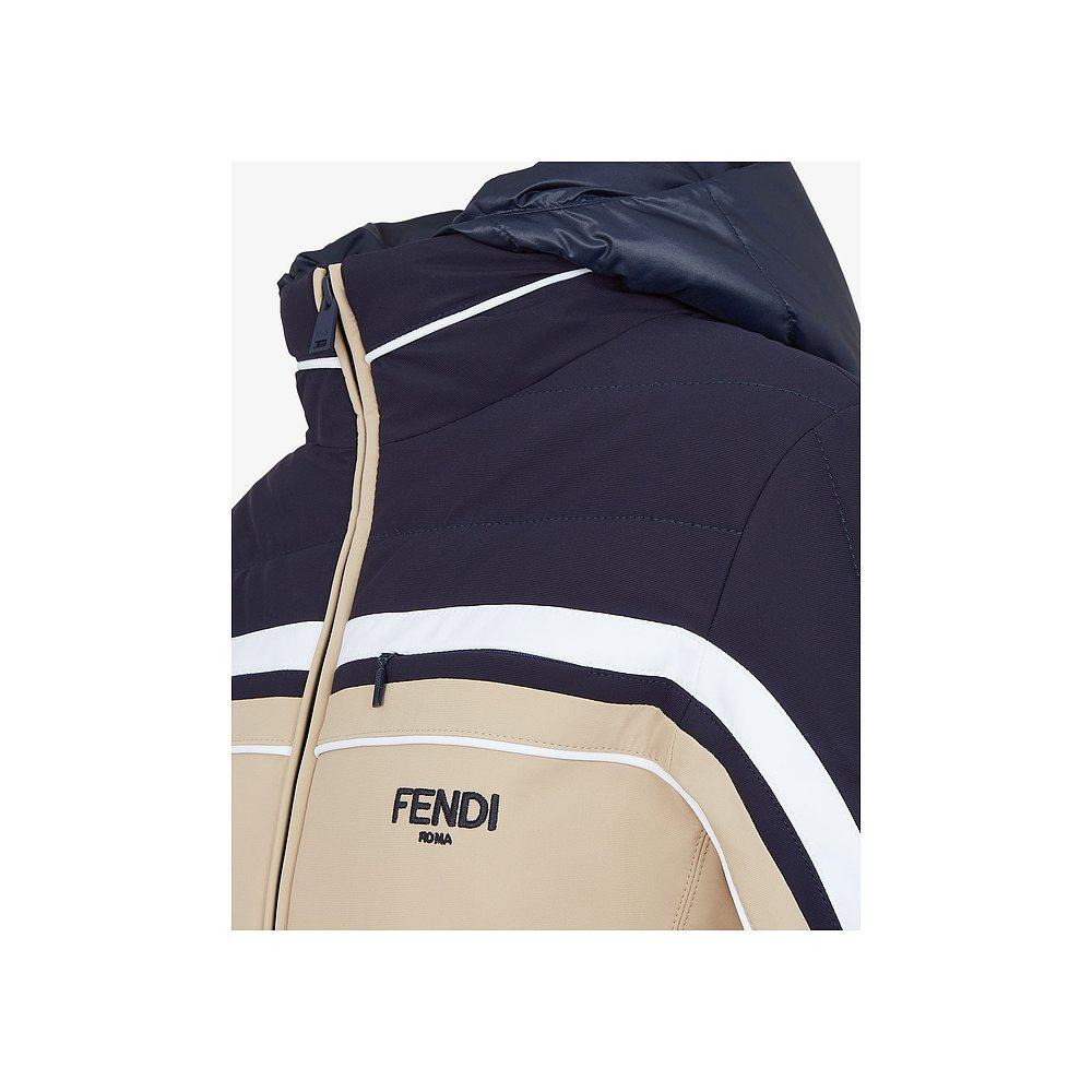 FENDI 女士外套 FAN186AT88F1QYI SS2025 花色 连帽滑雪棉服 - 图1