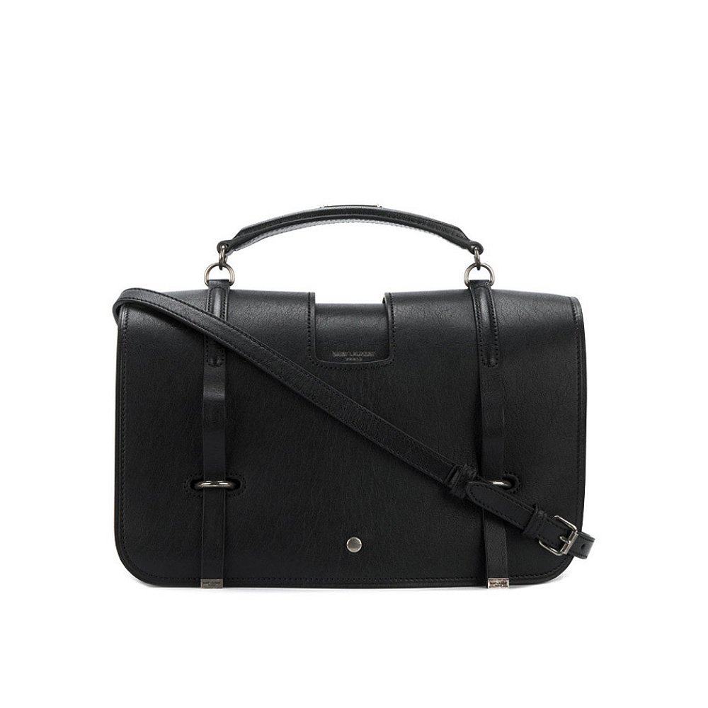 香港直邮圣罗兰黑色皮质女包 天猫国际香港直购女士包袋