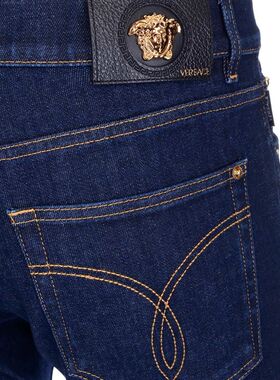 VERSACE 男士休闲裤 A818321A022331D100 CO 黑色 VERSACE MEN'S