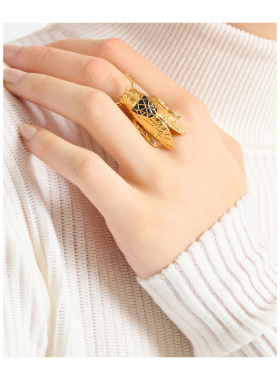 1h可退 奢淘 Balmain 昆虫戒指 女 HN1XR640MBSE