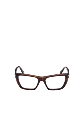 TOM FORD 女士眼镜 FT6047B052 CO 棕色 几何平光镜