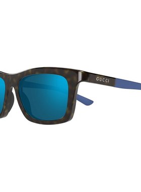 GUCCI 男士眼镜 GG1735S003 CO 蓝色几何框 古驰太阳镜