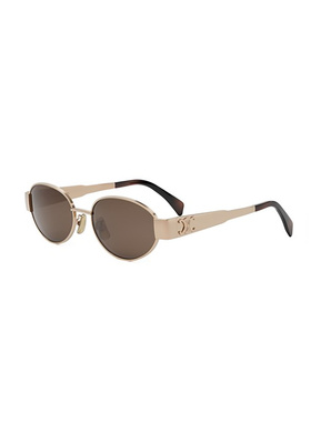 CELINE 女士太阳镜 CL40235U28E CO 金色 METAL TRIOMPHE