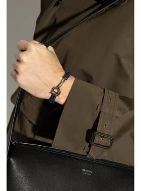 SALVATORE FERRAGAMO 男士手链手镯 770379BREVO0PLDOBLUE