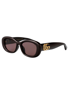 GUCCI 女士太阳镜 GG1829SK004 SS2025 黑色 椭圆形太阳镜古驰