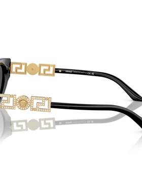 VERSACE 女士太阳镜 VE4470BGB187 SS2024 黑色 VERSACE Sunglass