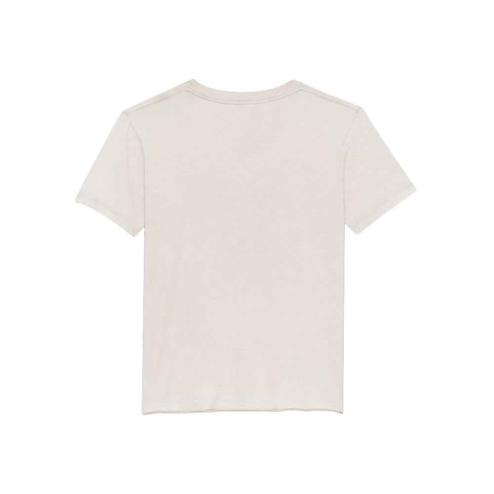 香港直邮圣罗兰女士淡粉色棉质t恤 天猫国际香港直购T恤