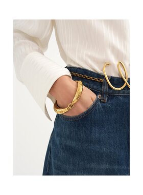 1h可退 CHLOÉ 女士手链手镯 C24AFB16CB79DC SS2025 黄色 徽标手