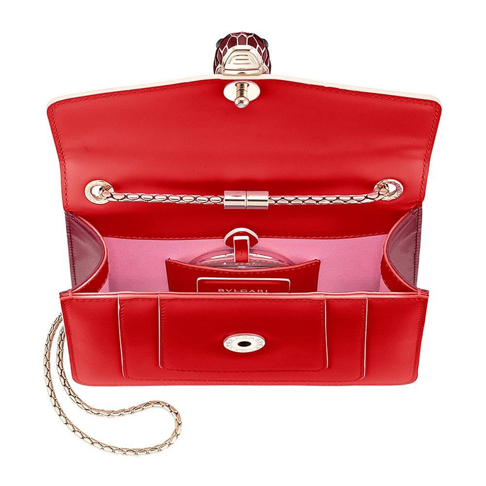 香港直邮bvlgari红色女士挎包 天猫国际香港直购女士包袋