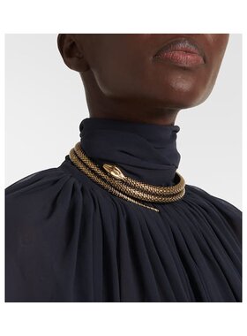 1h可退 潮奢 Chloe 蔻依 女士 蛇纹短项链 metal金属色 舒适时尚