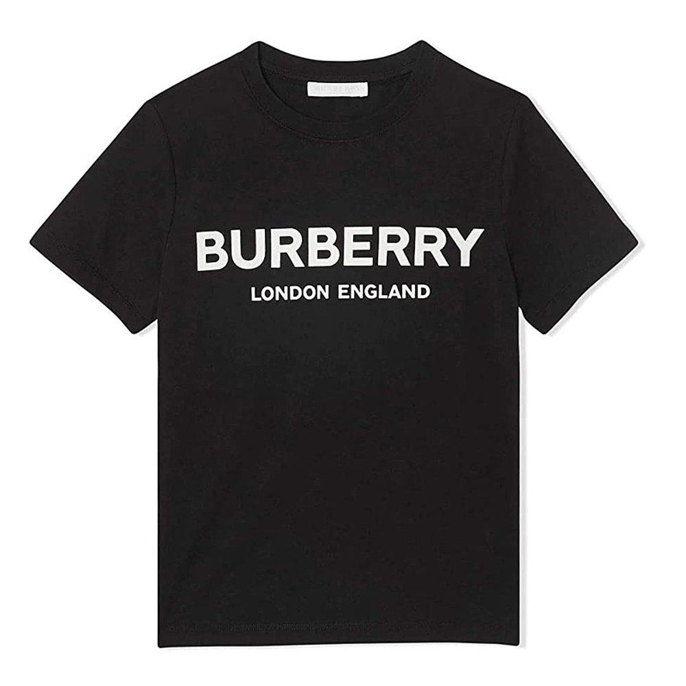 香港直邮burberry巴宝莉黑色棉t恤 天猫国际香港直购T恤