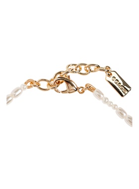 COACH 女士饰品 37581189GLD107 AW2026 白色 蝴蝶结手链