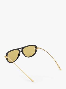 Bottega Veneta 葆蝶家 女士 飞行员打结醋纤太阳眼镜 841235VBL8
