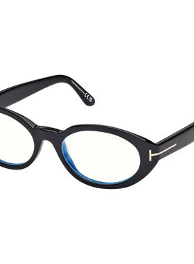 TOM FORD 女士眼镜 FT6067B001 SS2026 黑色 全框平光镜