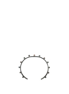 CELINE 女士手链手镯 46R046BRE14ML SS2021 灰色 珐琅钉细开口手