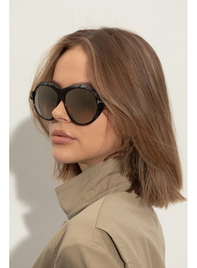 TOM FORD 女士太阳镜 FT111305952G SS2026 棕色 Sunglasses