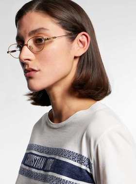 1h可退 潮奢 DIOR 迪奥 女士 CannageO B3U 椭圆形太阳眼镜