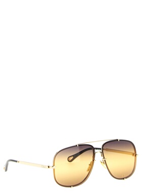 CHLOÉ 女士太阳镜 CH0348S004 AW2025 金色 Sunglasses