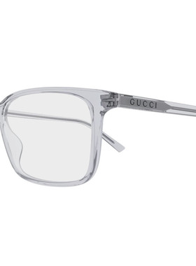 GUCCI 男士眼镜 GG1997O004 CO 古驰 白色几何平光镜