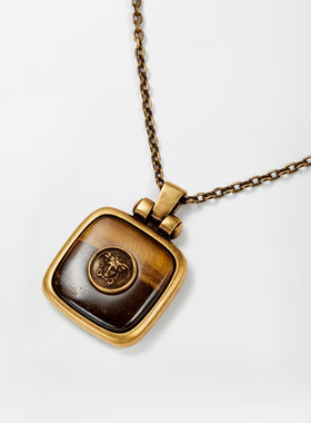 VERSACE 女士项链 10247501A179864JTI0 AW2026 棕色