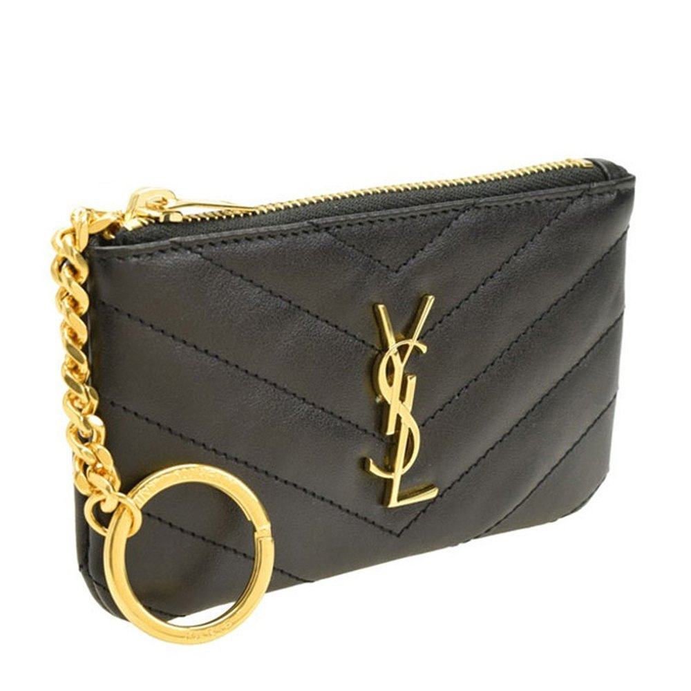 圣罗兰女士黑色钱包 天猫国际香港直购钱包