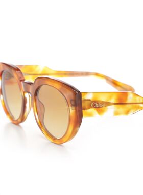 1h可退 CHLOÉ 女士眼镜 CH0311S005 SS2025 棕色 全框太阳镜