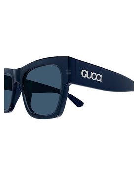 GUCCI 男士眼镜 18DH58G0A15960 SS2025 蓝色 Gucci Gg1793S Line
