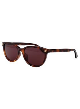 GUCCI 女士太阳镜 GG1818SK002 AW2025 棕色 椭圆框太阳镜古驰