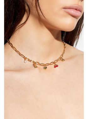 COACH 女士项链 37571283GLD600 SS2026 金色 Short necklace wit