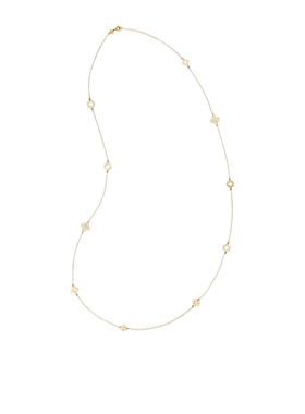 1h可退 TORY BURCH 女士项链 157985720 CO 黄色四叶草