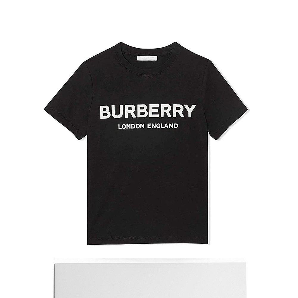 香港直邮burberry巴宝莉黑色棉t恤 天猫国际香港直购T恤