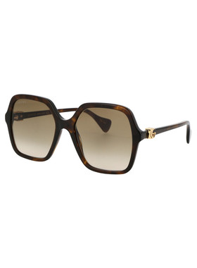 1h可退 GUCCI 女士眼镜 GG1072S002 AW2025 黑色 GG1072S