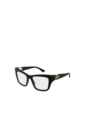 GUCCI 男士眼镜 GG2124O001 CO 黑色 几何平光镜