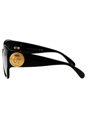GUCCI 女士眼镜 GG1407S001 AW2025 黑色古驰太阳镜