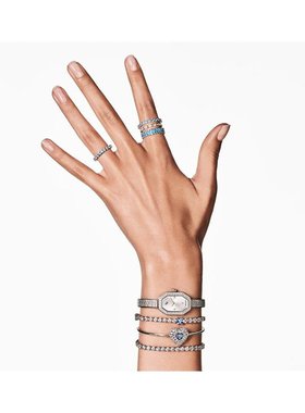 1h可退 潮奢 Swarovski 施华洛世奇 女士 Idyllia Heart, 蓝色,铑