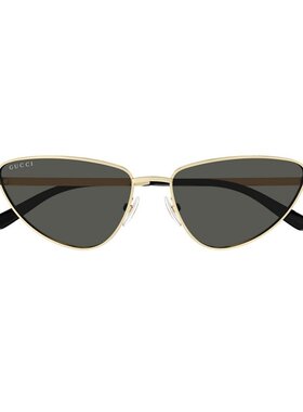 GUCCI 女士太阳镜 GG1879S001 SS2025 黑色 猫眼框太阳镜古驰