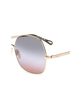1h可退 CHLOÉ 女士太阳镜 CH0282S0004 CO 金色 Sunglasses Aly