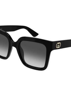 GUCCI 女士眼镜 GG2190S001 AW2026 黑色 Emblem 矩形太阳镜