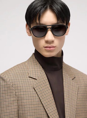 Gucci 古驰 男士 贴合设计领航员镜框太阳眼镜 A000P8J0740