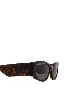 1h可退 BALENCIAGA 女士眼镜 BB0258S008 SS2025 黑色 BALENCIAGA