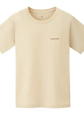 mont-bell 男士T恤 2304566IV CO 白色 Pear Skin Cotton T Men's