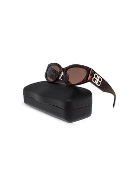 BALENCIAGA 女士眼镜 773502T00397623 AW2024巴黎世家 棕色