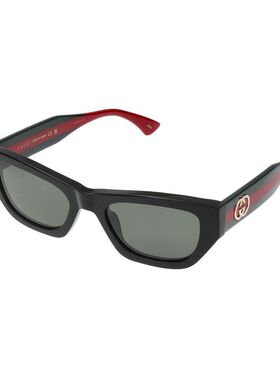 GUCCI 女士眼镜 GG2116S001 SS2026 古驰 黑色几何太阳镜