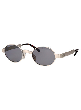 1h可退 MIU MIU 女士太阳镜 0MUB51S21M50Q SS2026 银色 0MU B51S