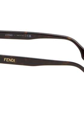 Fendi 芬迪 女士 棕色 Lettering 太阳镜 FE40175IW5452E19233722