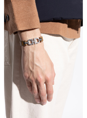 SALVATORE FERRAGAMO 男士手链手镯 770384BRGANPELLE785728PLDGI