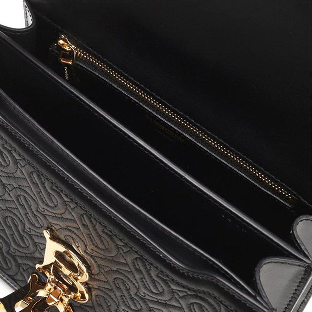 香港直邮burberry巴宝莉黑色单肩包 天猫国际香港直购女士包袋