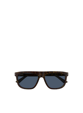 GUCCI 男士眼镜 GG1726S002 AW2024 蓝色 几何框古驰太阳眼镜