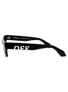 off-white 女士 光泽黑色醋纤太阳眼镜 OW10351007